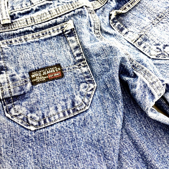 WRG Wrangler Jeans Boys Size 8 Slim Adjustable Waist Children Kids Denim Blue - Picture 4 of 7